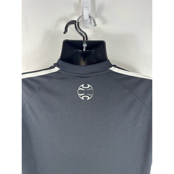 Adidas Y2K Soccer Training Jersey Black 3 Stripe Size Medium Athletic - Picture 11 of 11